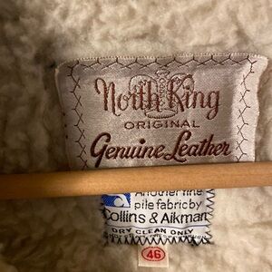 Size 46 genuine leather men’s winter coat